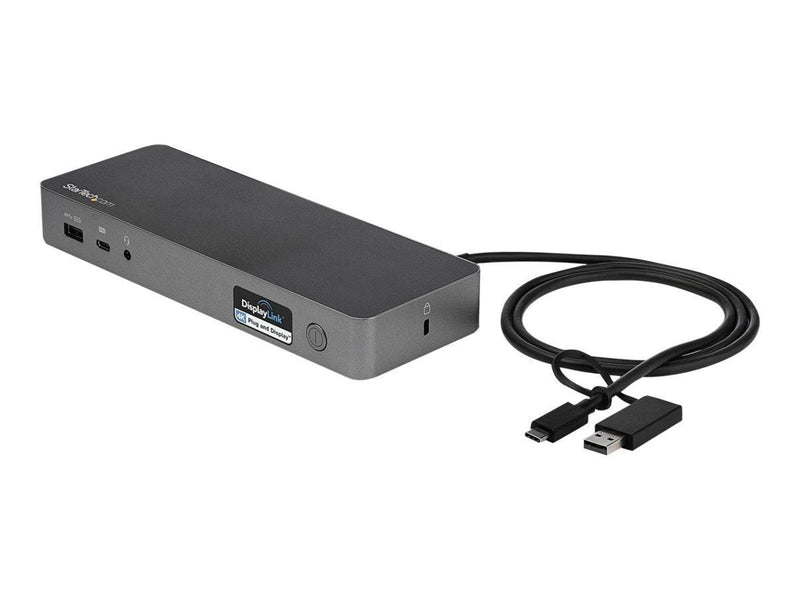 StarTech.com Universal Laptop Docking Station - USB-C & USB 3.0 2x4K 60W PD - docking station - 2 x HDMI 2 x DP
