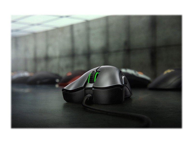 Razer DeathAdder Essential - Black - Gaming Maus (Schwarz mit grünem Licht)