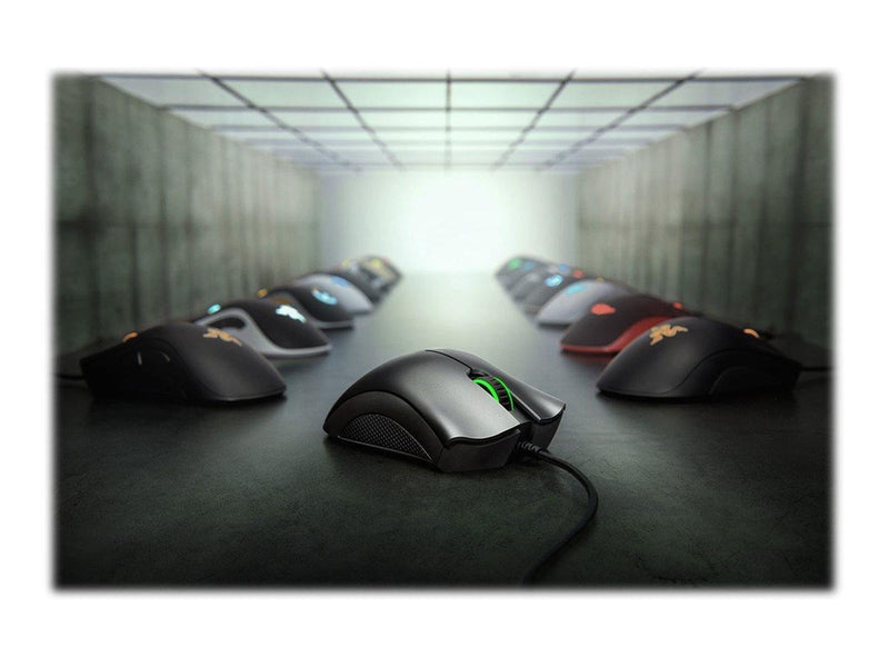 Razer DeathAdder Essential - Black - Gaming Maus (Schwarz mit grünem Licht)
