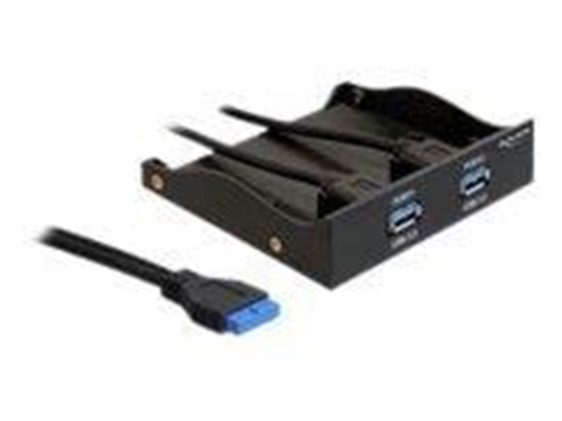 DeLOCK USB 3.0 Front Panel 2-Port - storage bay ports panel