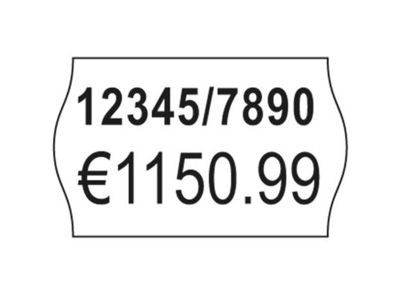 Avery Labels on roll for 2 lines pricing gun up to 18 digits removable white