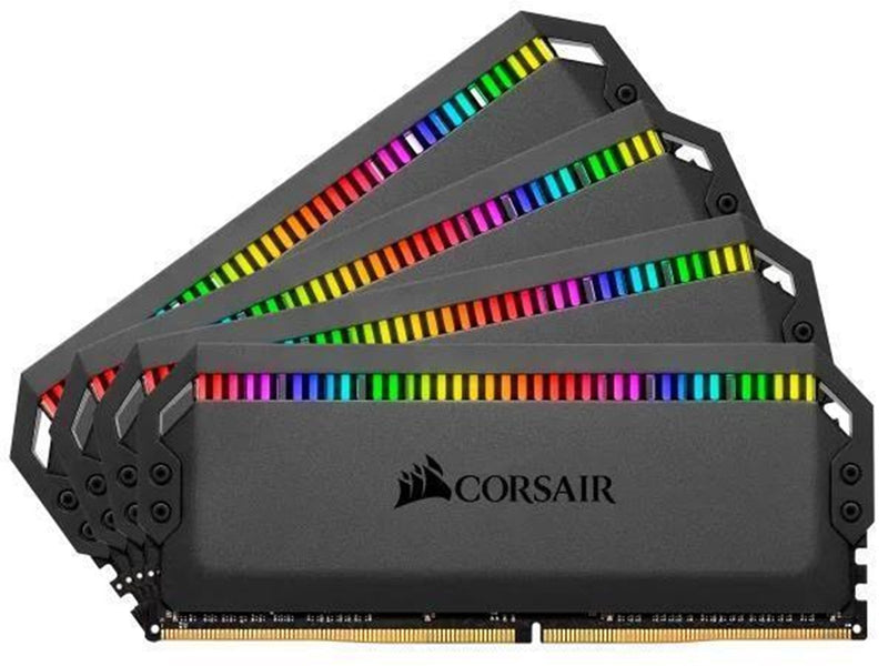 Corsair Dominator Platinum RGB (AMD edition) DDR4-3200 - 32GB - CL16 - Quad Channel (4 pcs) - Intel XMP - Schwarz mit RGB