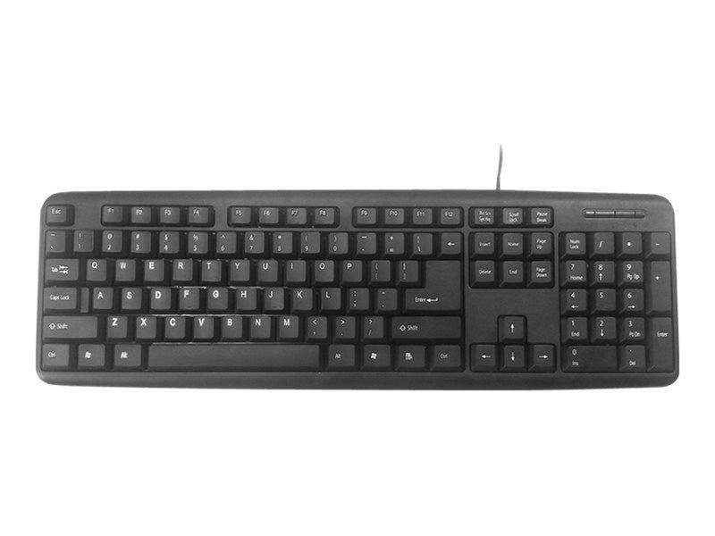 Gembird KB-U-103 - keyboard - Russian - black - Tastaturen - Russich - Schwarz