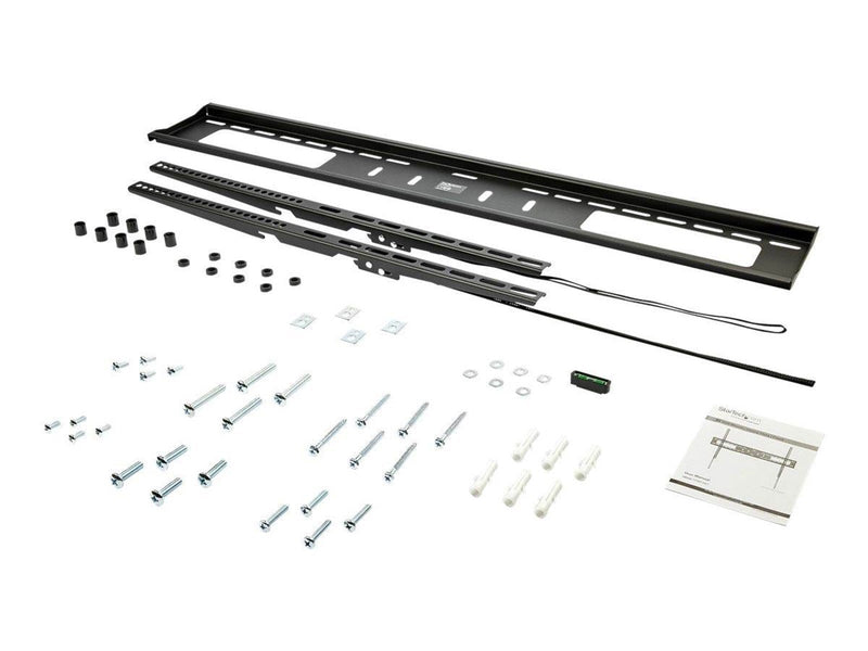 StarTech.com Flat Screen TV Wall Mount Fixed - For 60" to 100" TV - Steel - wall mount 75 kg 100" 200 x 200 mm