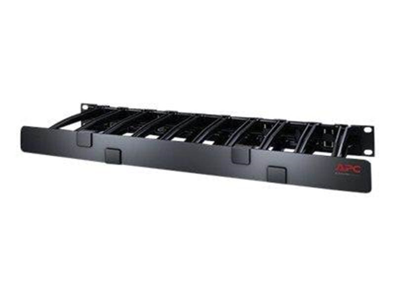 APC Horizontal Cable Manager Single-Sided with Cover - rack cable management panel with cover - 1U