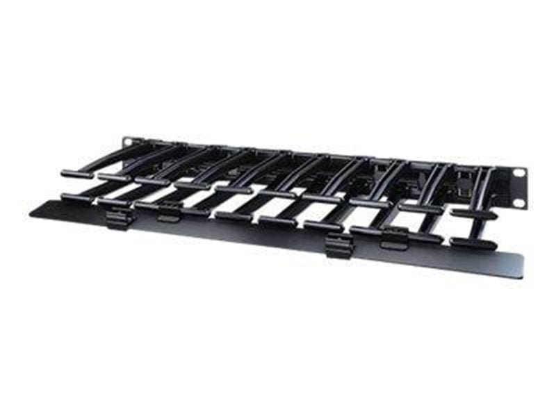 APC Horizontal Cable Manager Single-Sided with Cover - rack cable management panel with cover - 1U