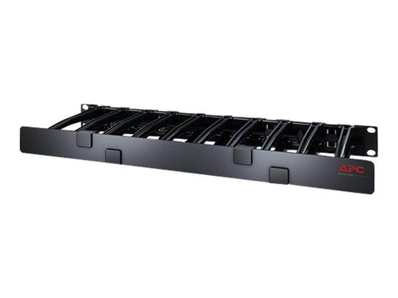 APC Horizontal Cable Manager Single-Sided with Cover - rack cable management panel with cover - 1U
