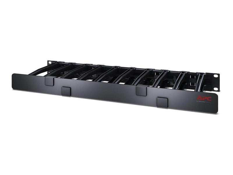 APC Horizontal Cable Manager Single-Sided with Cover - rack cable management panel with cover - 1U