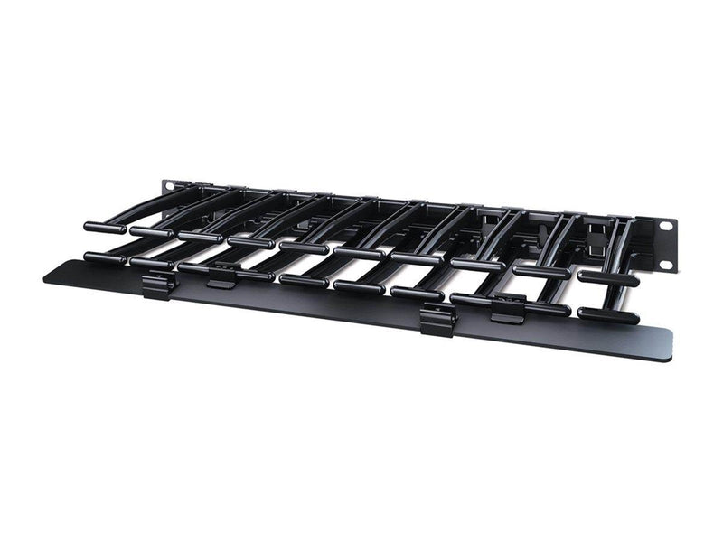 APC Horizontal Cable Manager Single-Sided with Cover - rack cable management panel with cover - 1U