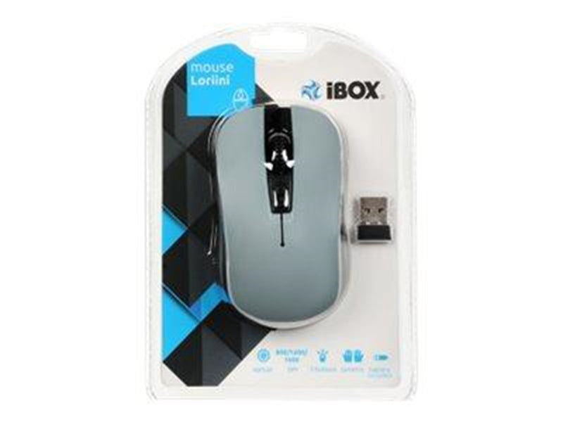 iBOX LORIINI BLACK - mouse - 2.4 GHz - grey black - Maus (Grau)