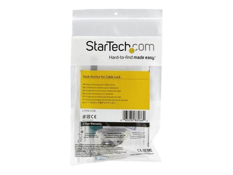 StarTech.com Laptop Cable Lock Anchor - Computer Security Cable Anchor - lock anchor