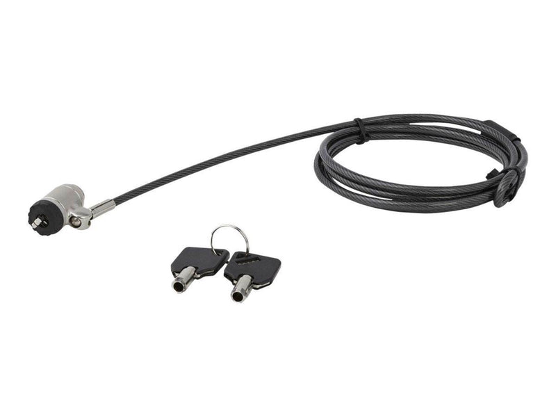 StarTech.com Keyed Cable Lock - Push-to-Lock Button - 2 m / 6.5' Cable - security cable lock