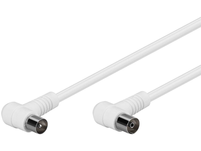 Pro Antenna cable angled 2x90° (IEC female/male) 80 dB - 3.5 m