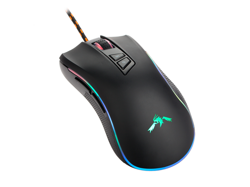 DUTZO Kirā RGB - Gaming Maus (Schwarz mit RGB)
