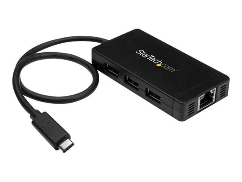 StarTech.com USB 3.0 Hub 3-port with USB-C and GbE USB-Hubs - 3 - Schwarz