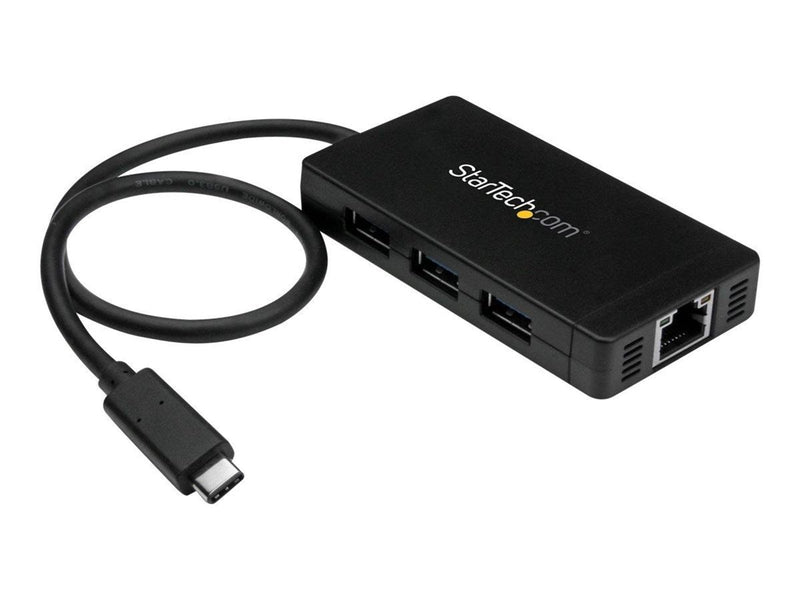 StarTech.com USB 3.0 Hub 3-port with USB-C and GbE USB-Hubs - 3 - Schwarz