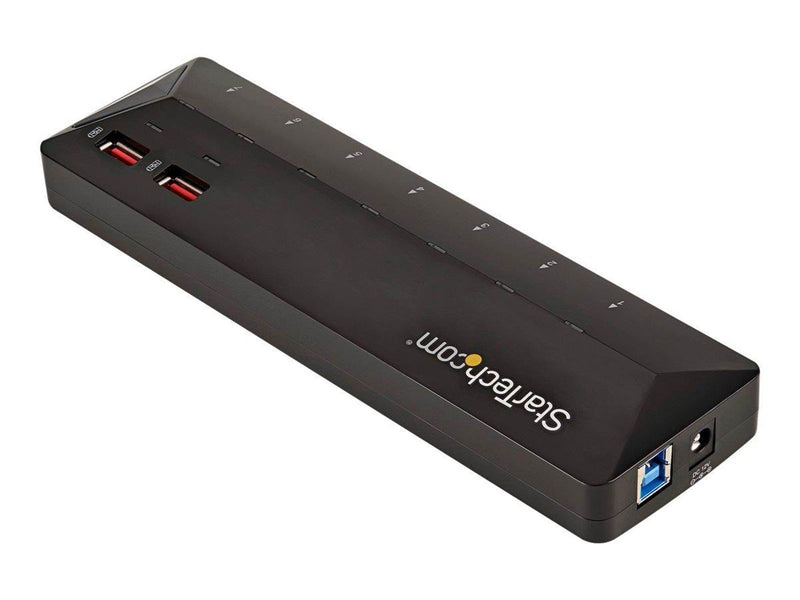 StarTech.com 7-Port USB 3.0 Hub plus Dedicated Charging Ports USB-Hubs - USB 3.2 - 7 - Schwarz