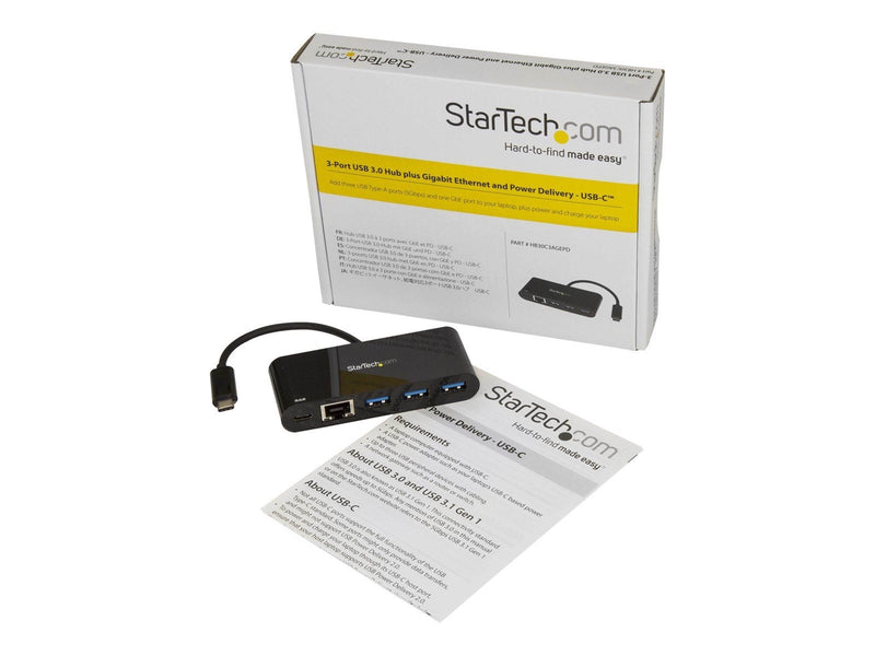 StarTech.com USB 3.0 Hub 3-port USB-Hubs - 3 - Schwarz