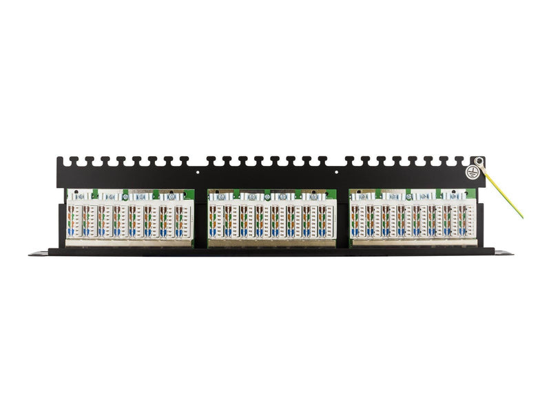Deltaco PAN-201 STP patch panel 24xRJ45 Cat6 1U 19" metal black