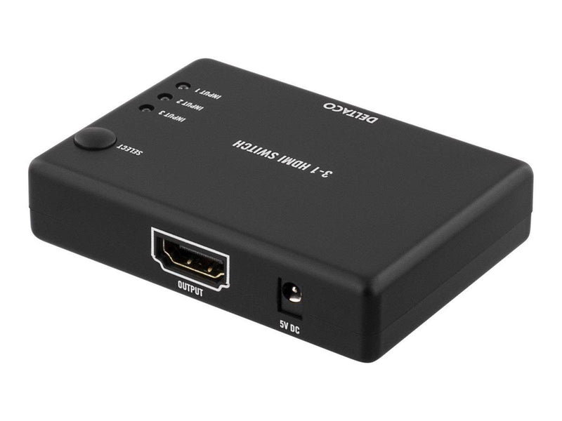 Deltaco HDMI Switch 3 inputs to 1 output sup 4K
