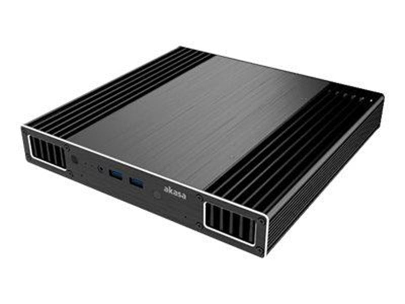 Akasa Plato X7 - ultra small form factor - UCFF - Gehäuse - Ultra small form factor - Schwarz