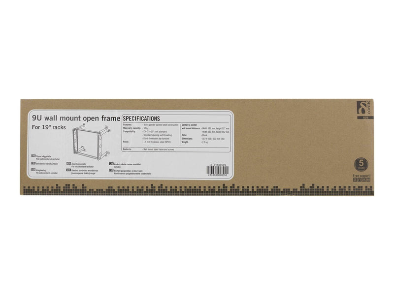 Deltaco 19-DTSR0509 - 9U - Wall Mount Bracket