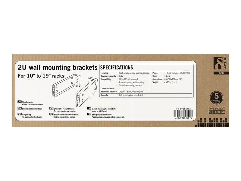 Deltaco 19-DTSR0702 Server Rack 2U