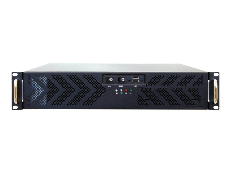Chieftec 19" 2HE UNC-210T-B-U3-OP ATX - Gehäuse - Server (Rack) - Schwarz