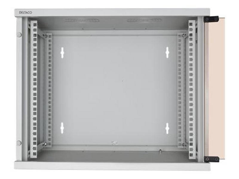 Deltaco 19-5409W - 9U - Wall Mount Rack Cabinet (with Glass Door)