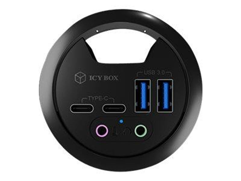 RaidSonic ICY BOX IB-HUB1403B USB-Hubs - 4 - Schwarz