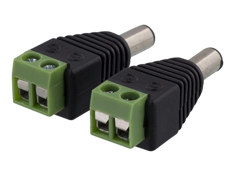 Deltaco 2-pin Terminal block to 5.5 DC 2-Pack Sc