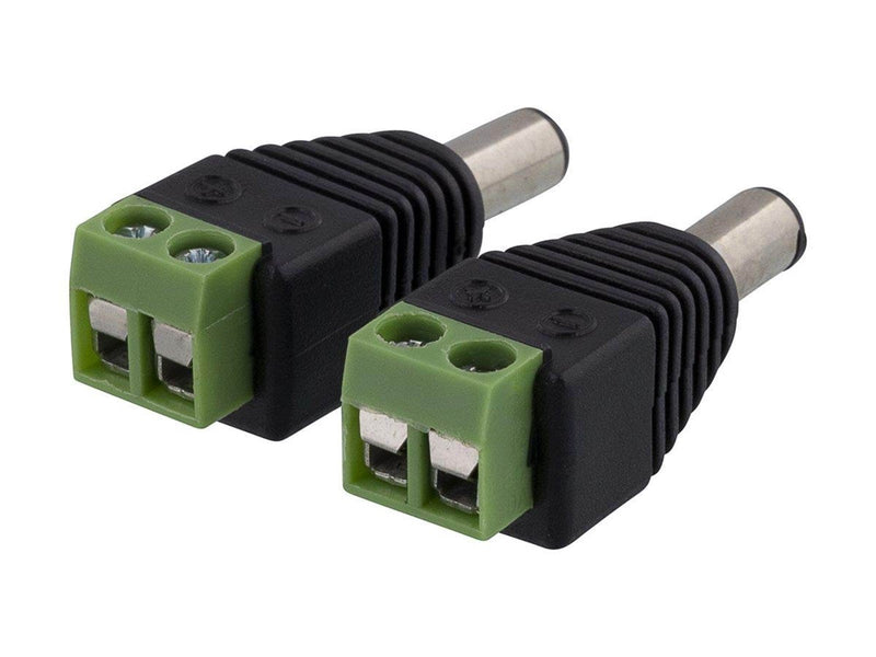 Deltaco 2-pin Terminal block to 5.5 DC 2-Pack Sc
