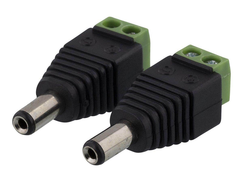 Deltaco 2-pin Terminal block to 5.5 DC 2-Pack Sc