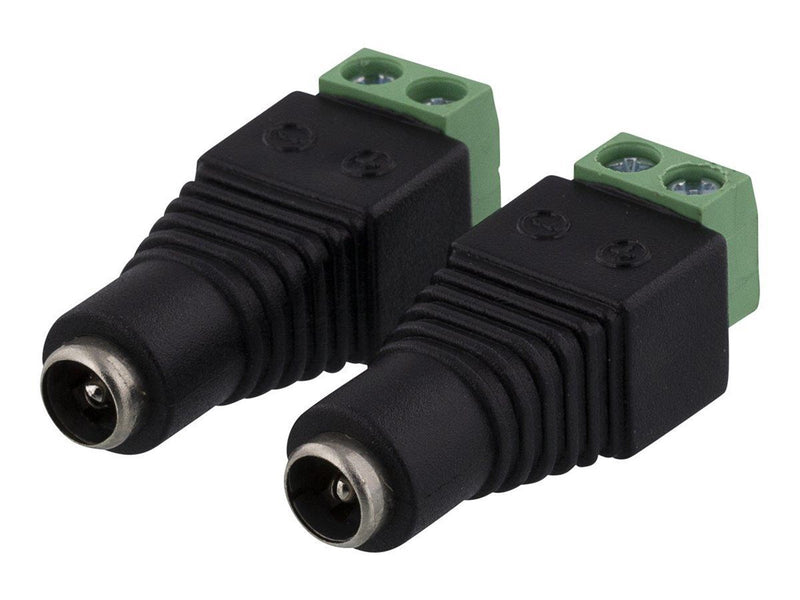 Deltaco 2-pin Terminal block to 5.5 DC 2-Pack Sc