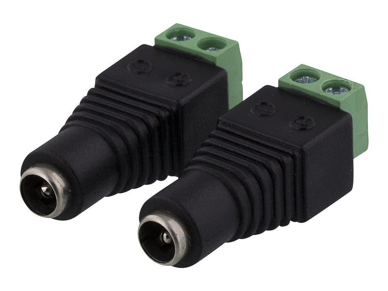 Deltaco 2-pin Terminal block to 5.5 DC 2-Pack Sc