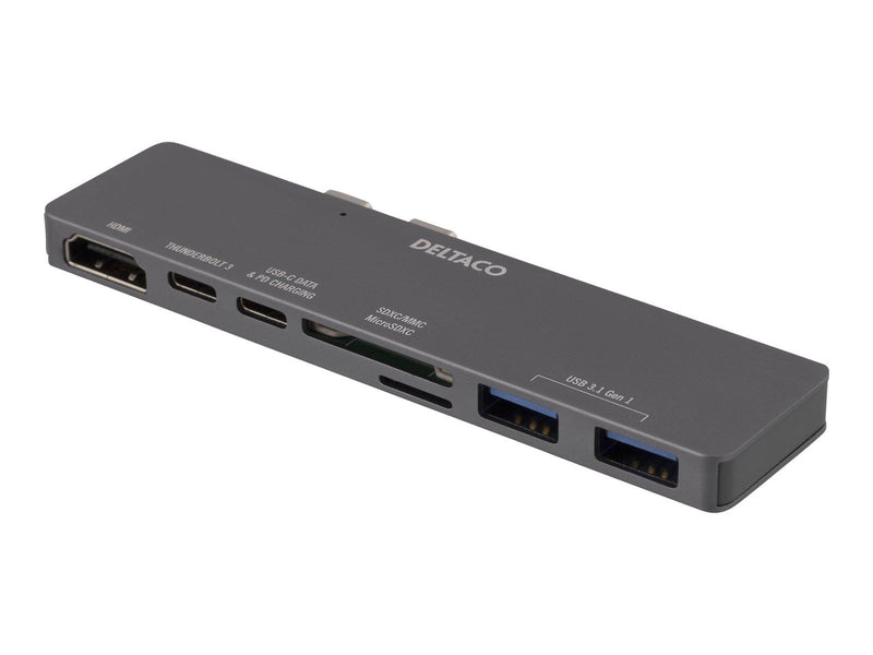 Deltaco Dual USB-C dock for MacBook Pro 2016 Thun