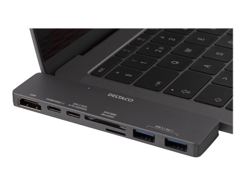 Deltaco Dual USB-C dock for MacBook Pro 2016 Thun