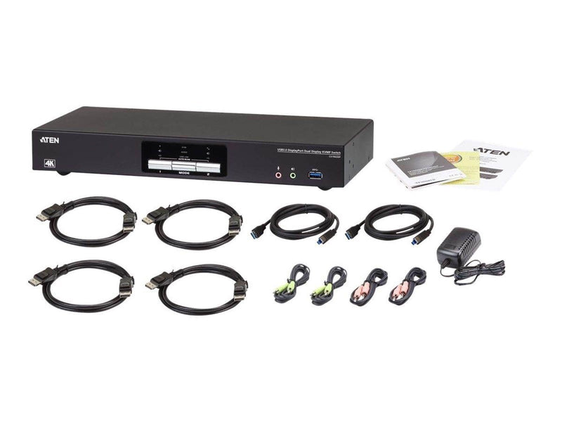 ATEN 2P USB3.0 DisplayPORT Dual View KVMP SW