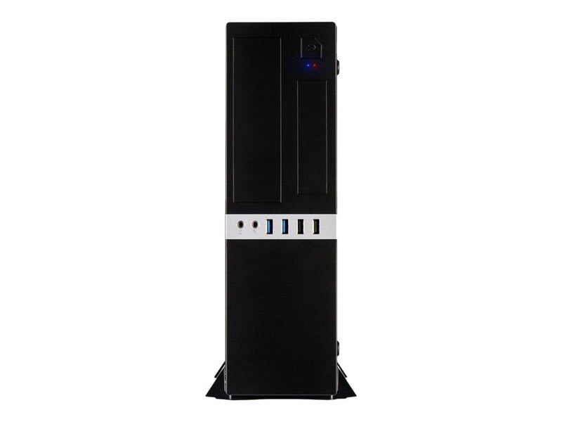 Inter-Tech IT-503 - Gehäuse - Desktop slimline - Schwarz