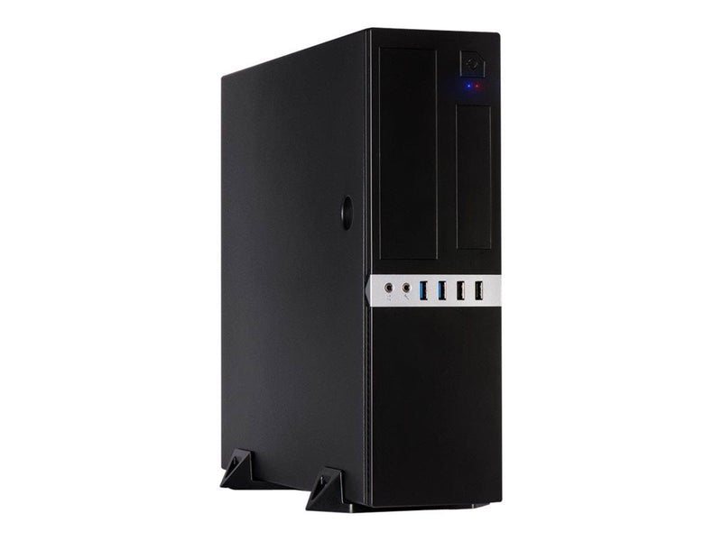 Inter-Tech IT-503 - Gehäuse - Desktop slimline - Schwarz