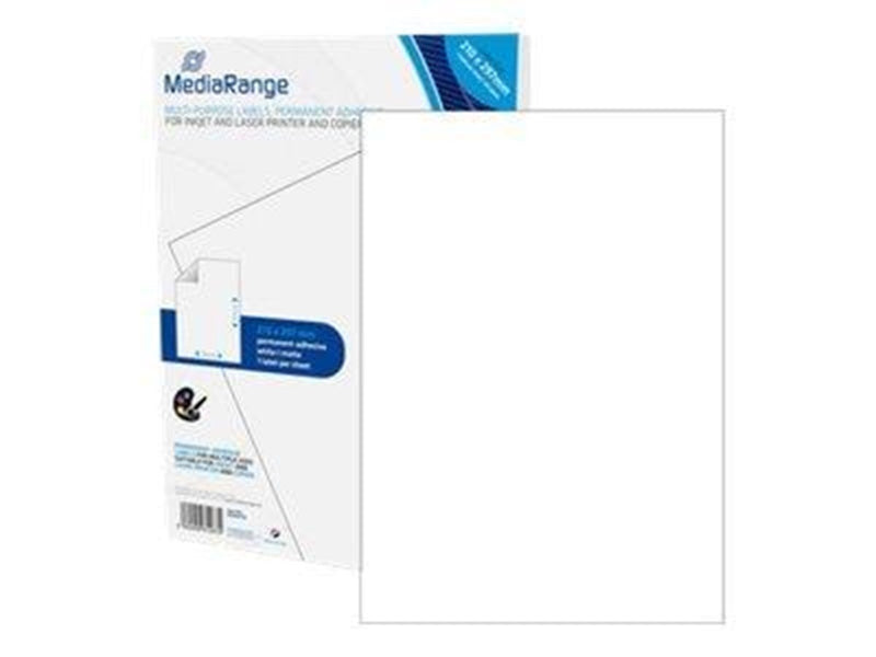 MediaRange - rectangular multipurpose labels - 50 label(s) - A4