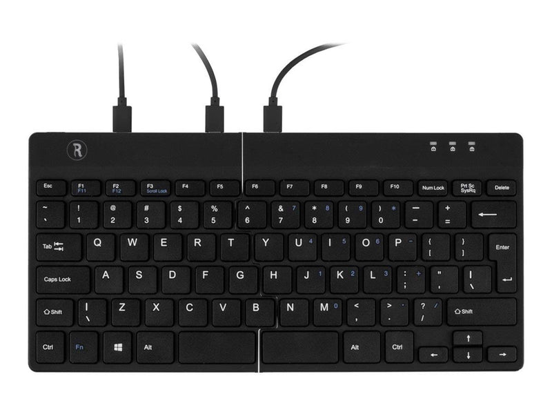 R-Go Tools R-Go Split Ergonomiske tastatur QWERTY (US) sort kablet - Tastaturen - Englisch - US - Schwarz