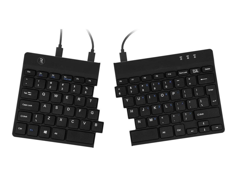 R-Go Tools R-Go Split Ergonomiske tastatur QWERTY (US) sort kablet - Tastaturen - Englisch - US - Schwarz