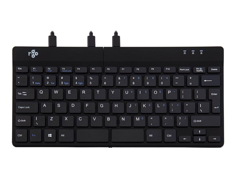 R-Go Tools R-Go Split Ergonomiske tastatur QWERTY (US) sort kablet - Tastaturen - Englisch - US - Schwarz