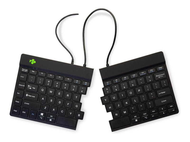 R-Go Tools R-Go Split Ergonomiske tastatur QWERTY (US) sort kablet - Tastaturen - Englisch - US - Schwarz
