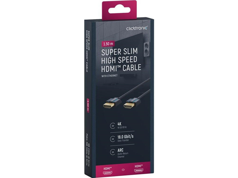 ClickTronic Ultraslim High Speed HDMI cable with Ethernet