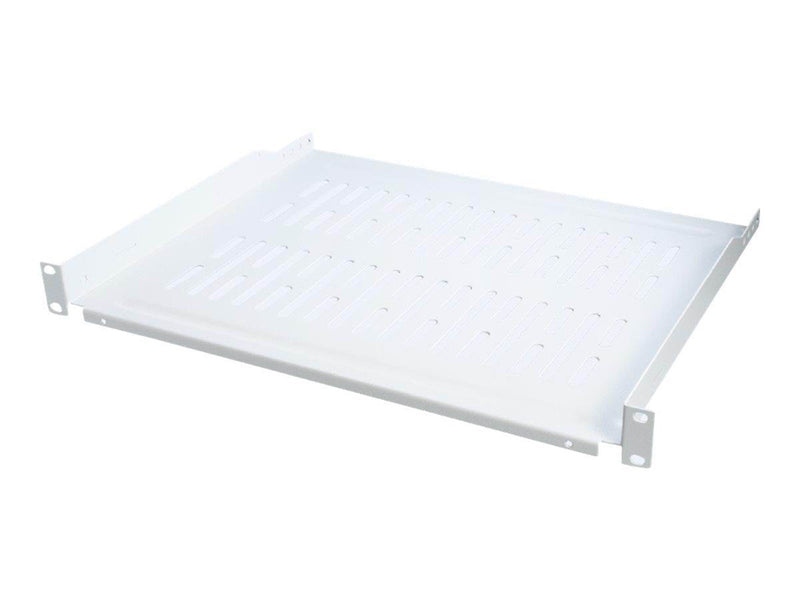 LogiLink SF1C45G 19" cantilever rack shelf front screw fixing 350mm depth grey