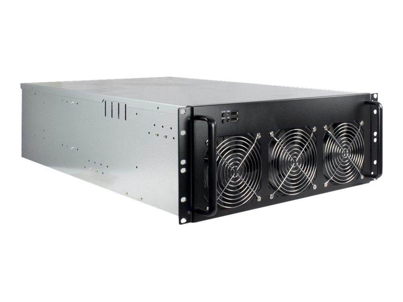 Inter-Tech 4W2 Mining Rack - Gehäuse - Server (Rack) - Schwarz