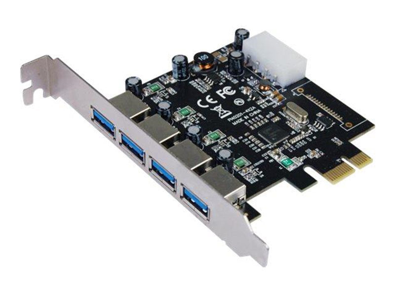 Longshine USB 3.0 Card PCIe 4*extern inkl.SATA Pow