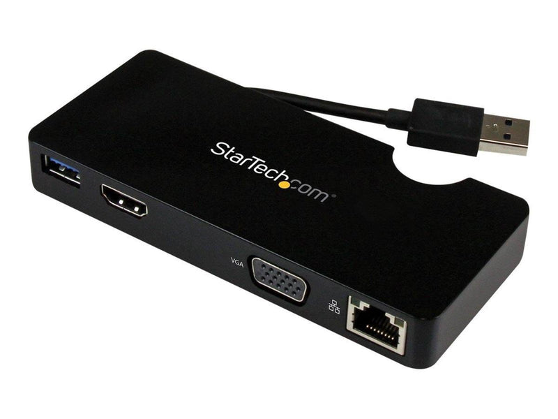 StarTech.com Travel Docking Station for Laptops - HDMI or VGA - USB 3.0 - docking station - HDMI